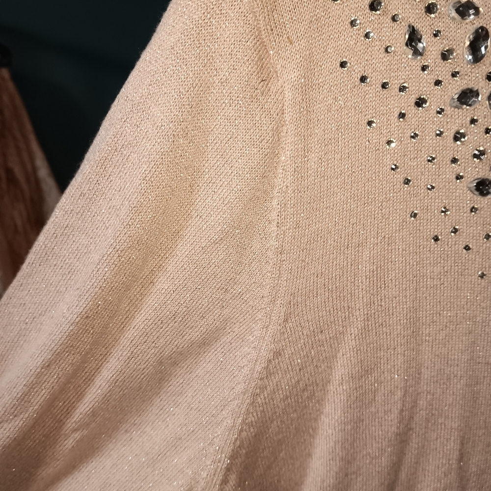 Ruby Rd. Light Pink Embellished Women's Top - Picture 4 of 5